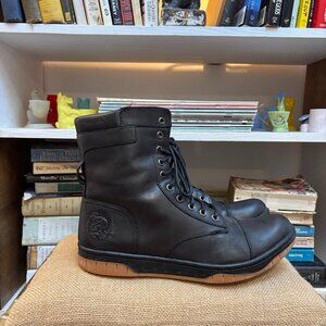 Diesel Tatradium Leather Basket Butch Lace Up Sneakers